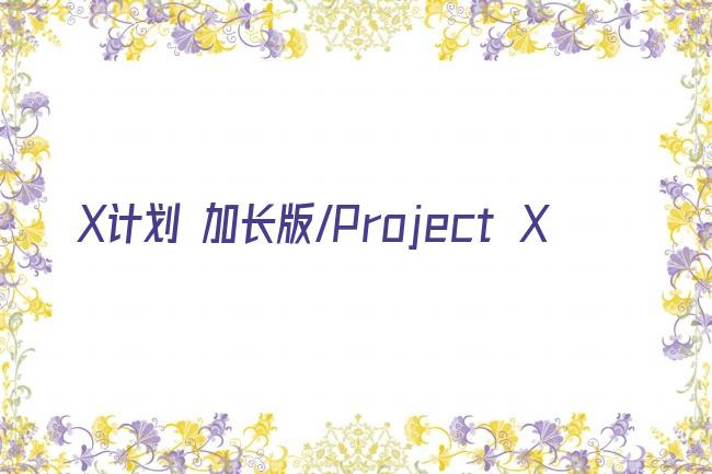 X计划 加长版/Project X剧照